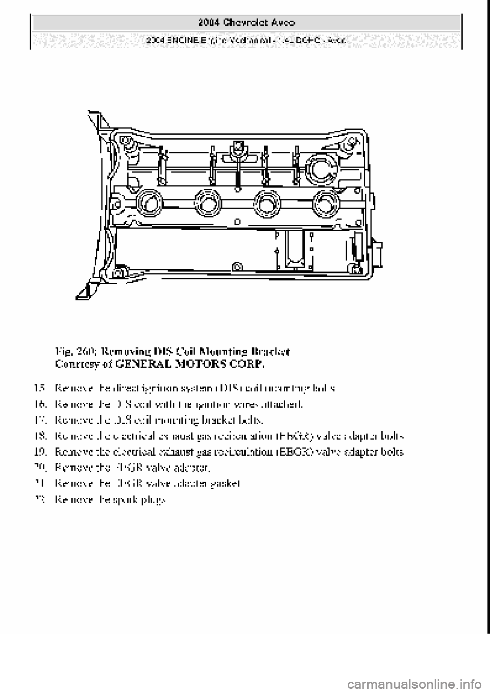 CHEVROLET AVEO 2002  Service Repair Manual 