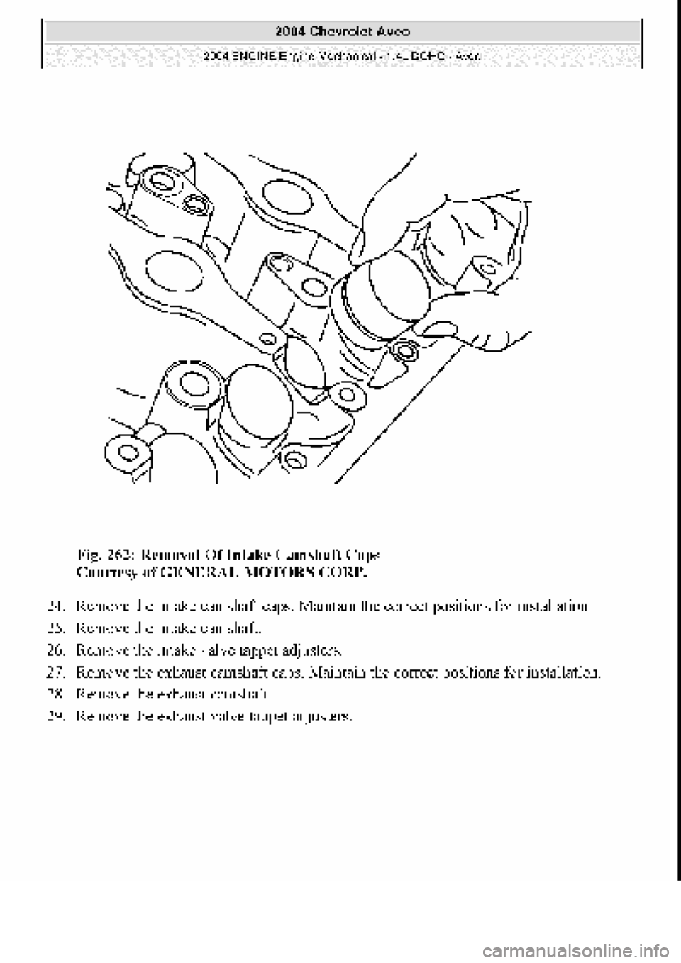 CHEVROLET AVEO 2002  Service Repair Manual 