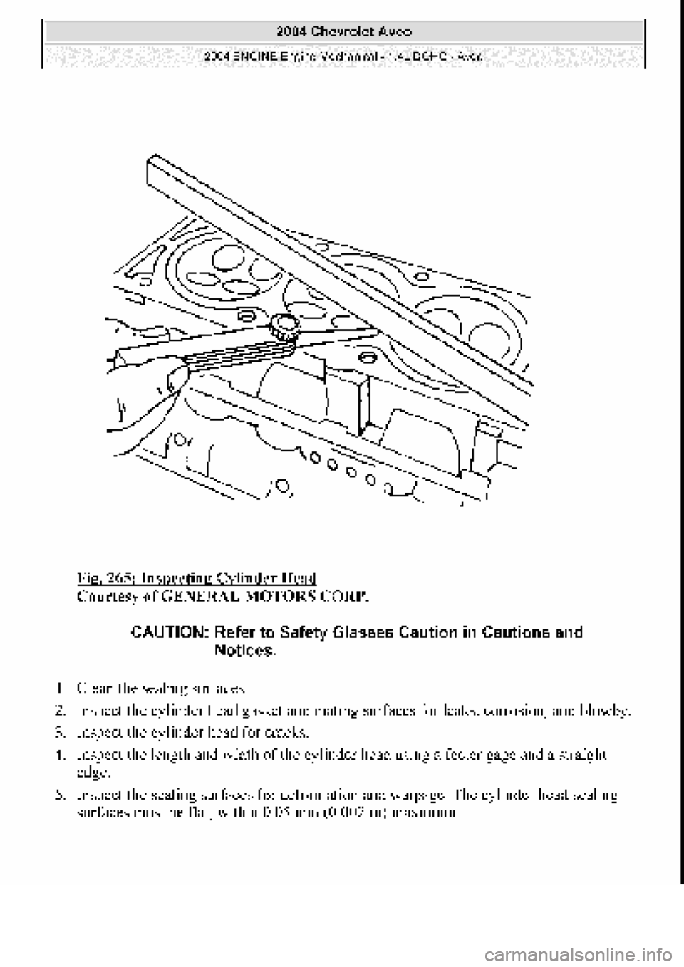 CHEVROLET AVEO 2002  Service Repair Manual 