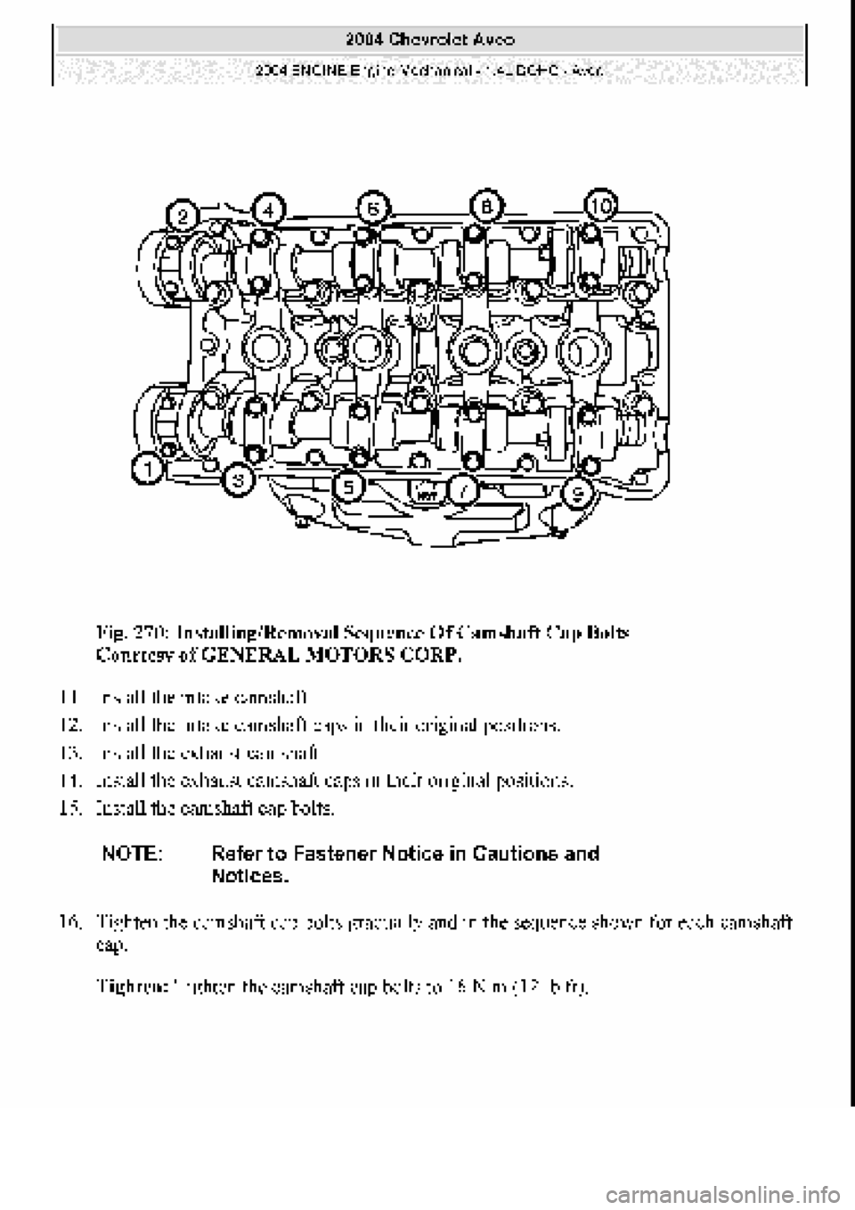 CHEVROLET AVEO 2002  Service Repair Manual 