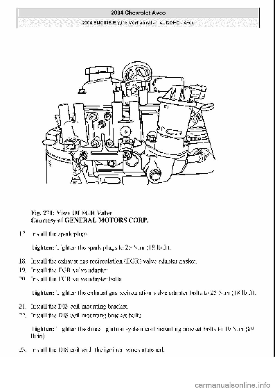 CHEVROLET AVEO 2002  Service Repair Manual 