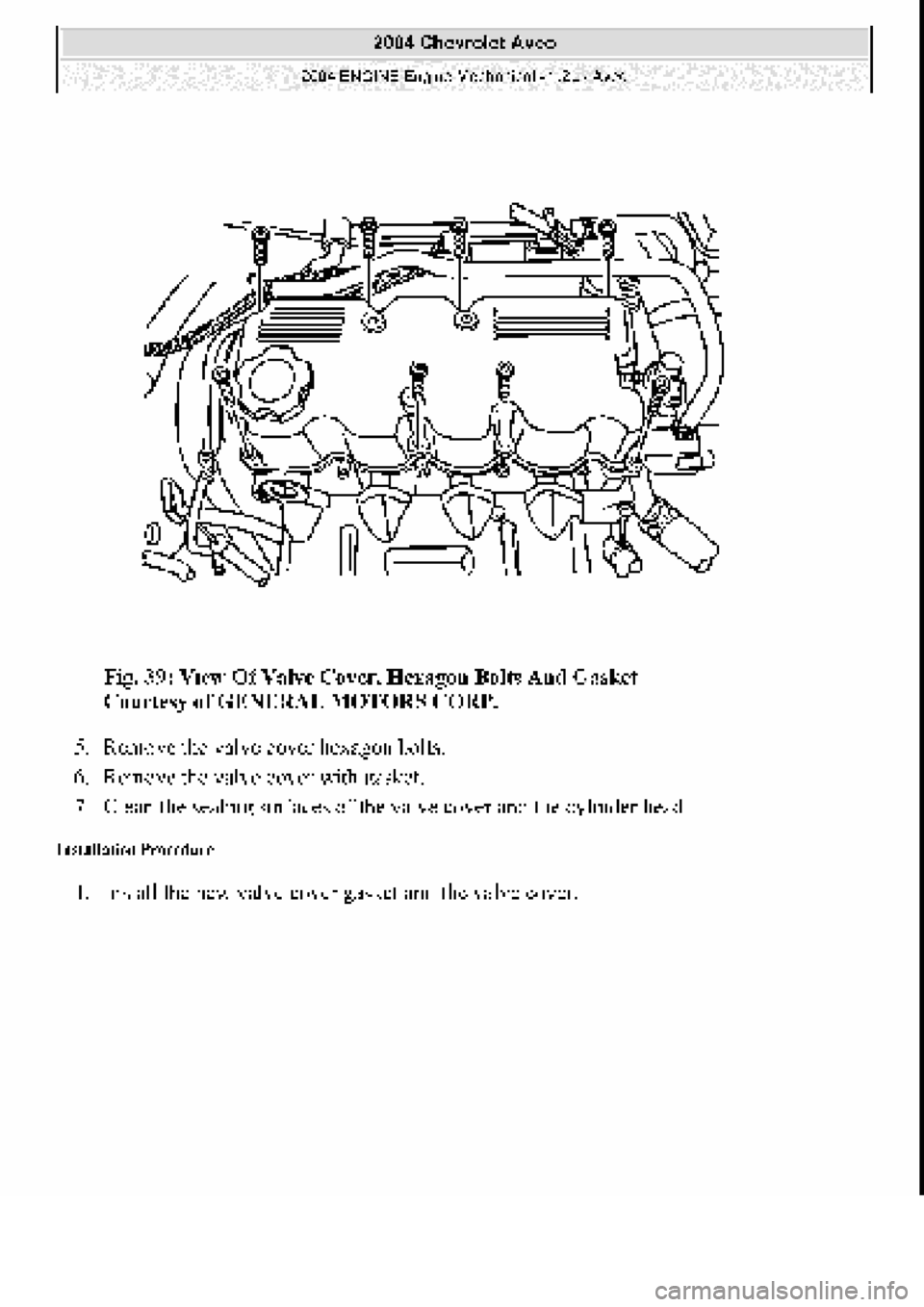 CHEVROLET AVEO 2002  Service Repair Manual 