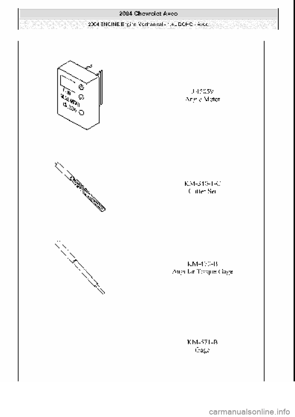 CHEVROLET AVEO 2002  Service Repair Manual 