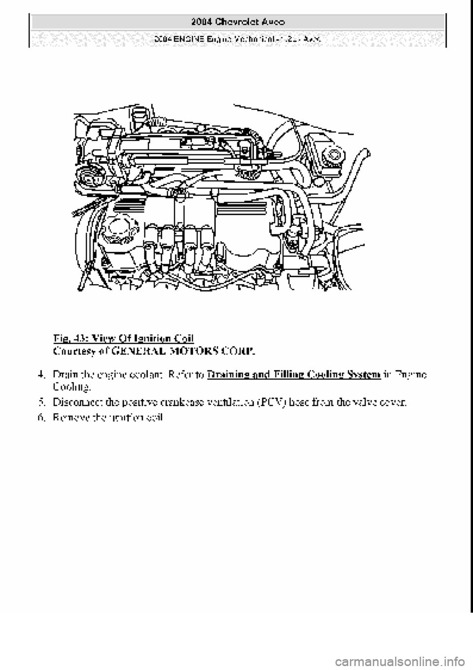 CHEVROLET AVEO 2002  Service Repair Manual 