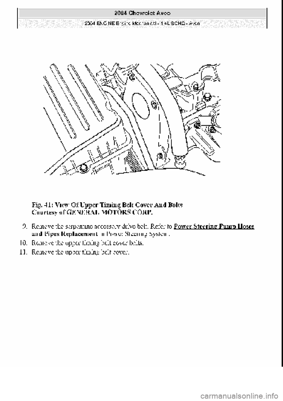 CHEVROLET AVEO 2002  Service Repair Manual 
