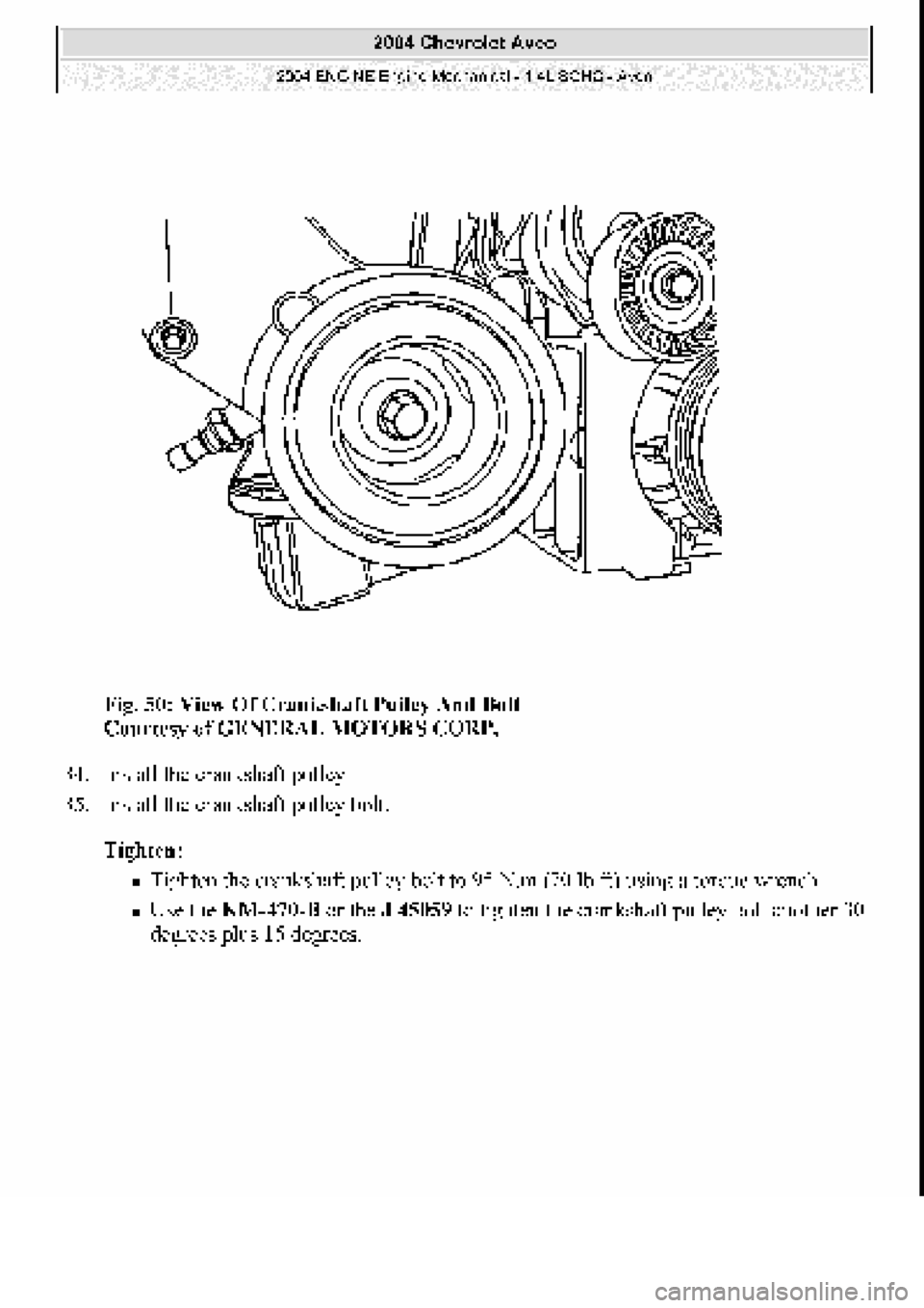 CHEVROLET AVEO 2002  Service Repair Manual 