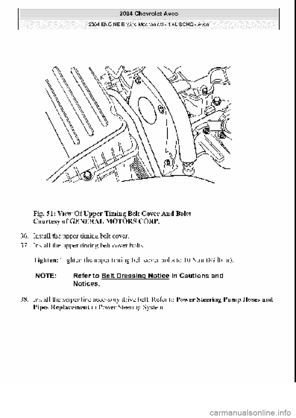 CHEVROLET AVEO 2002  Service Repair Manual 