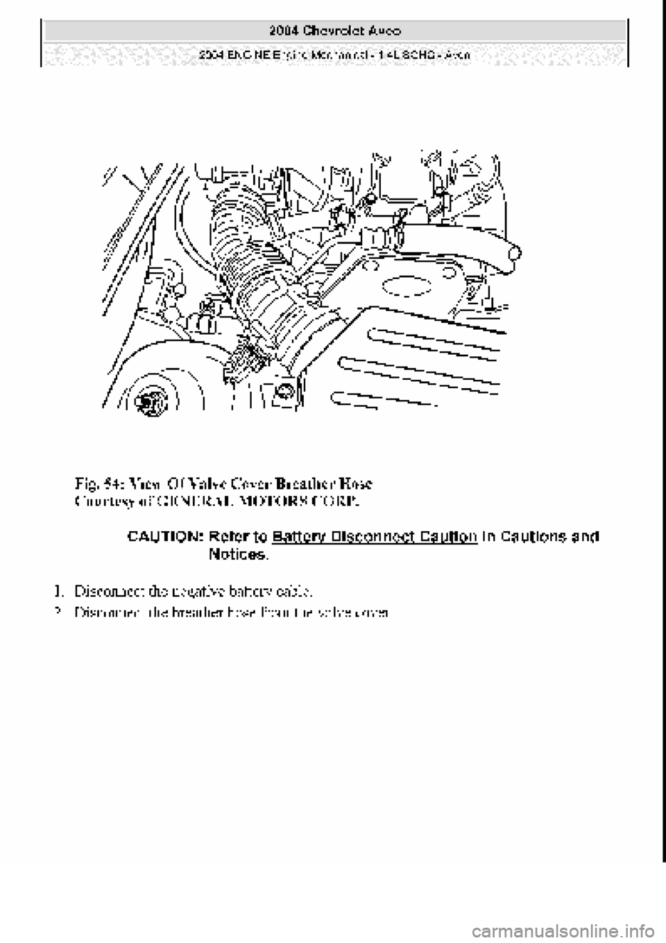 CHEVROLET AVEO 2002  Service Repair Manual 