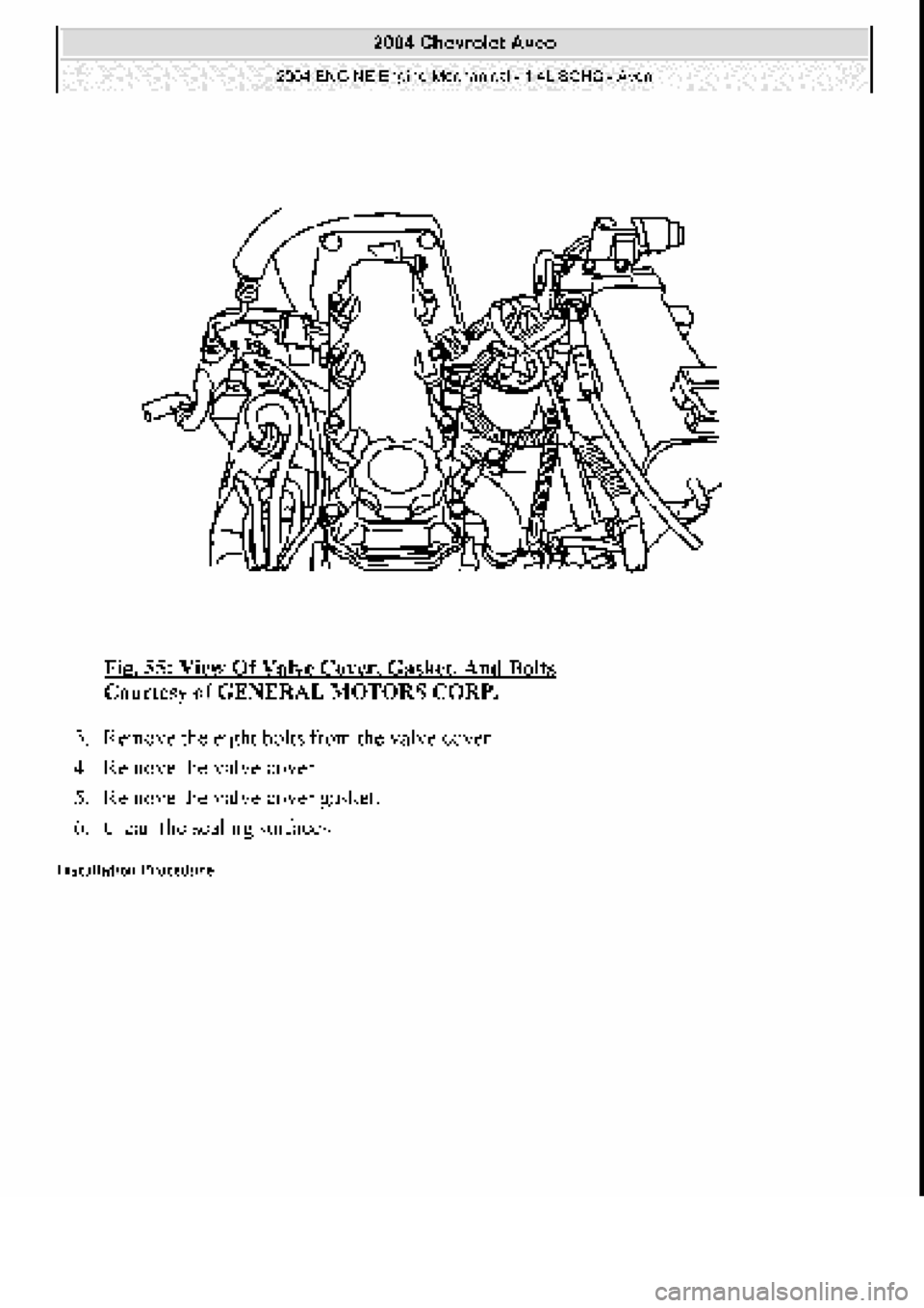CHEVROLET AVEO 2002  Service Repair Manual 