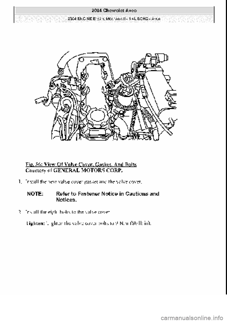 CHEVROLET AVEO 2002  Service Repair Manual 
