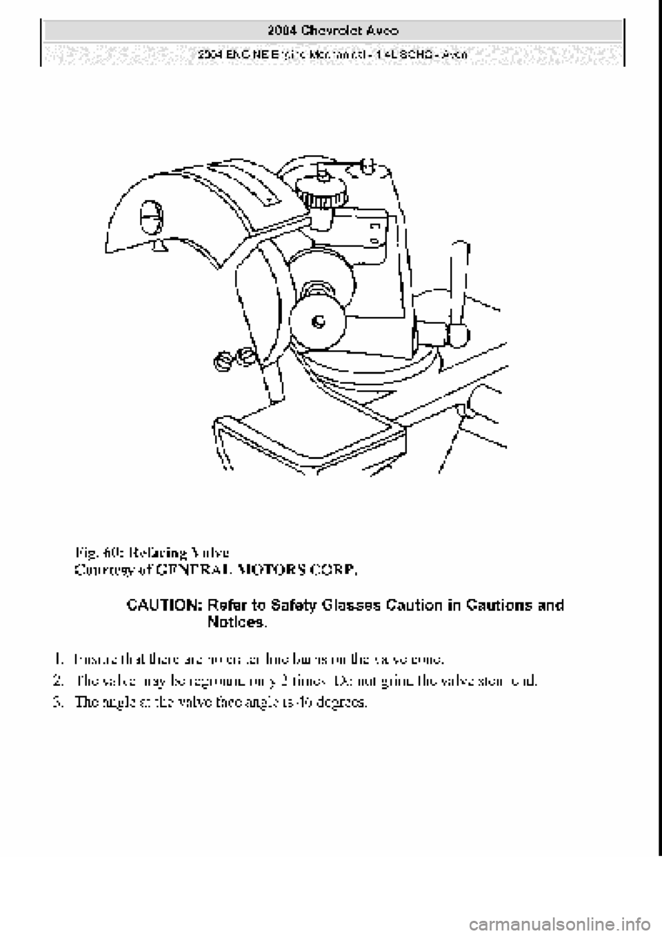 CHEVROLET AVEO 2002  Service Repair Manual 