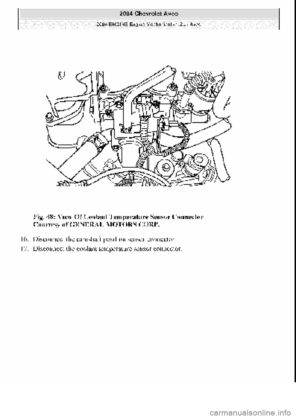 CHEVROLET AVEO 2002  Service Repair Manual 
