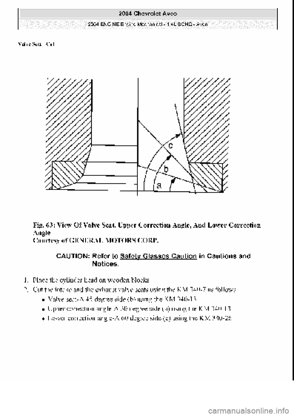 CHEVROLET AVEO 2002  Service Repair Manual 