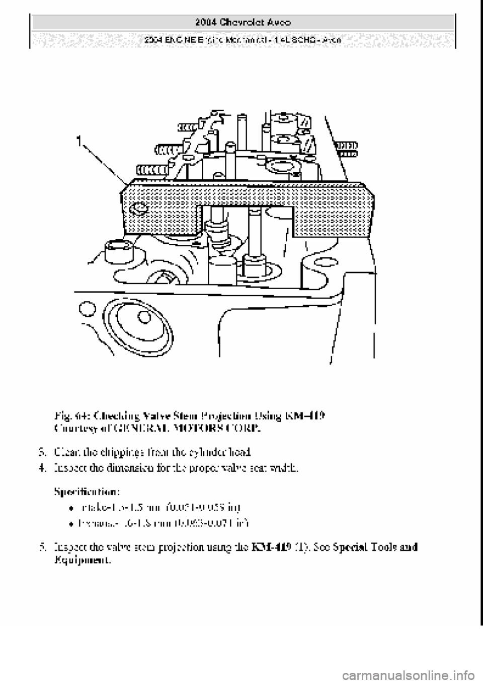 CHEVROLET AVEO 2002  Service Repair Manual 