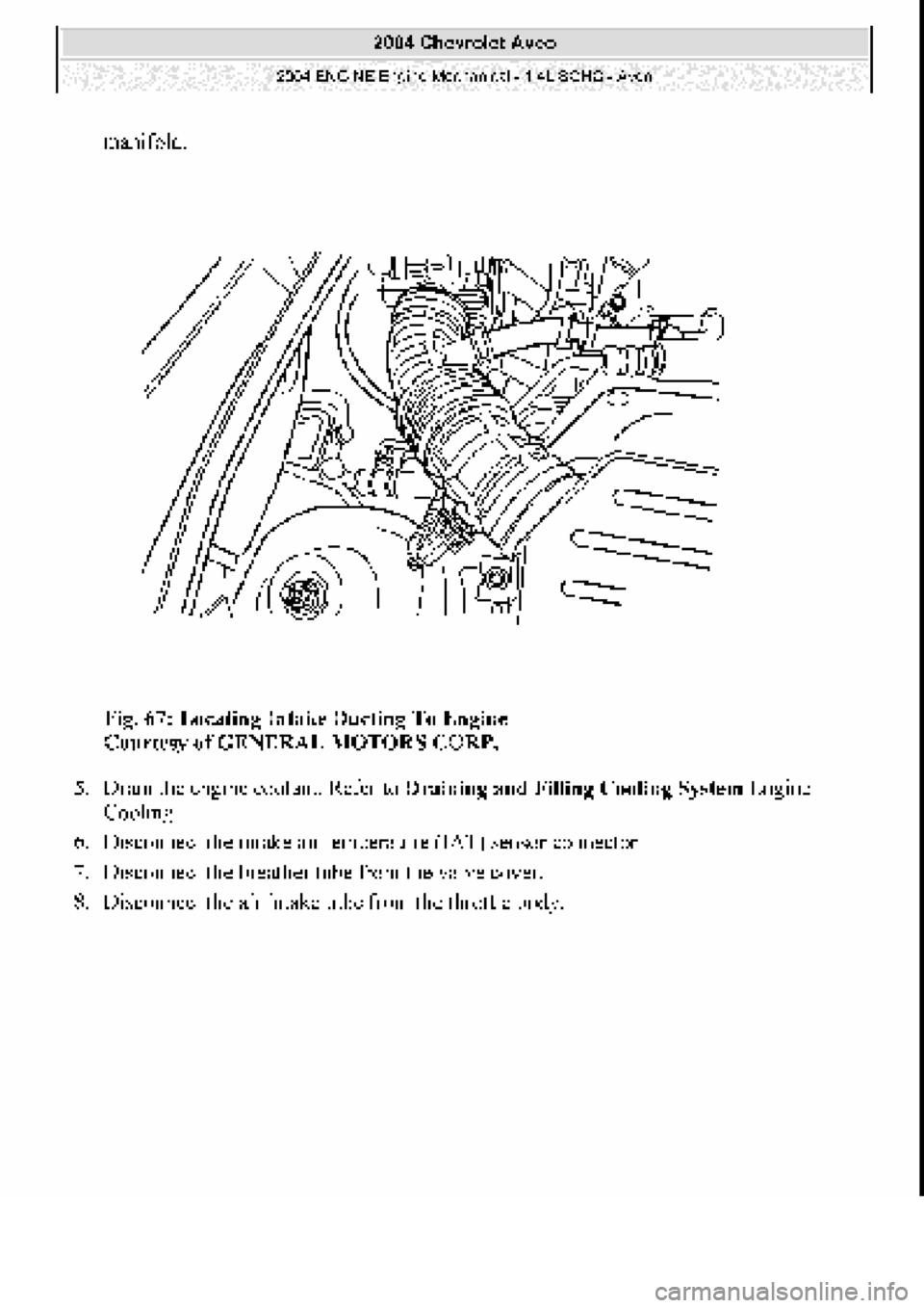 CHEVROLET AVEO 2002  Service Repair Manual 