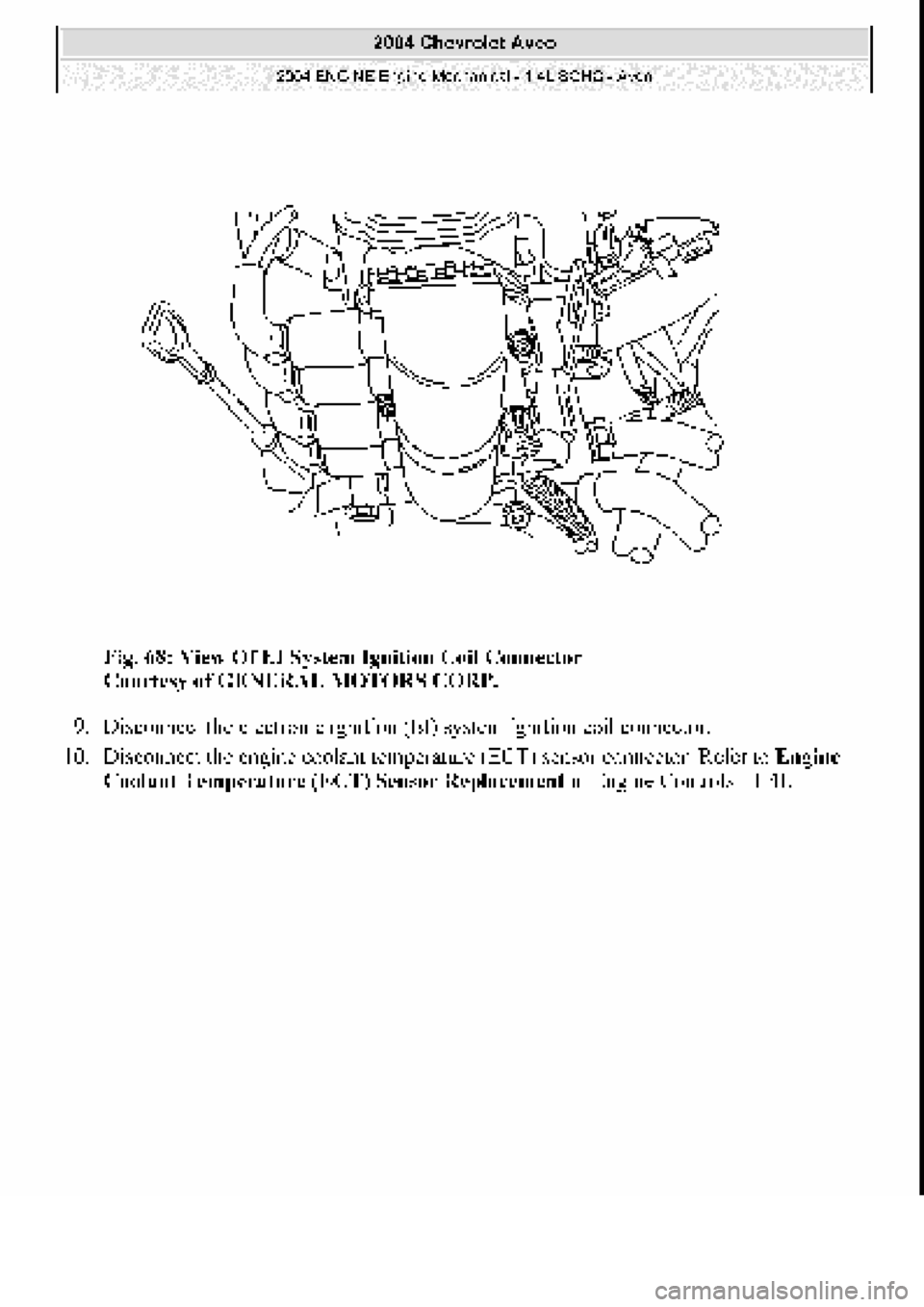 CHEVROLET AVEO 2002  Service Repair Manual 