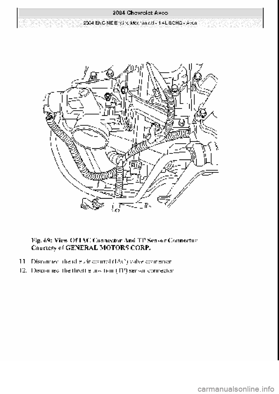 CHEVROLET AVEO 2002  Service Repair Manual 