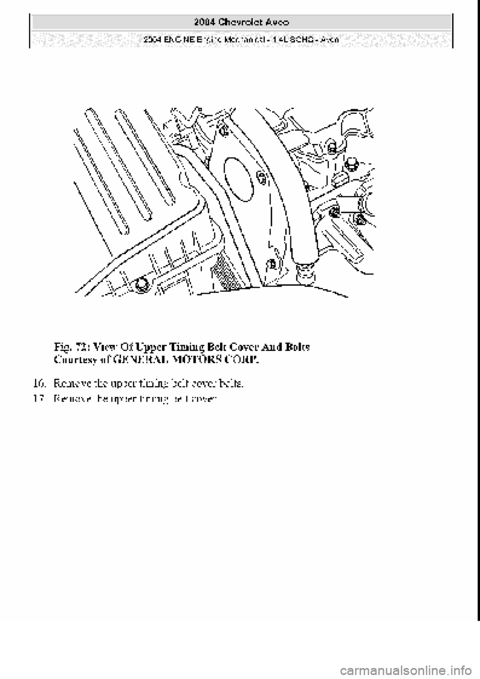 CHEVROLET AVEO 2002  Service Repair Manual 