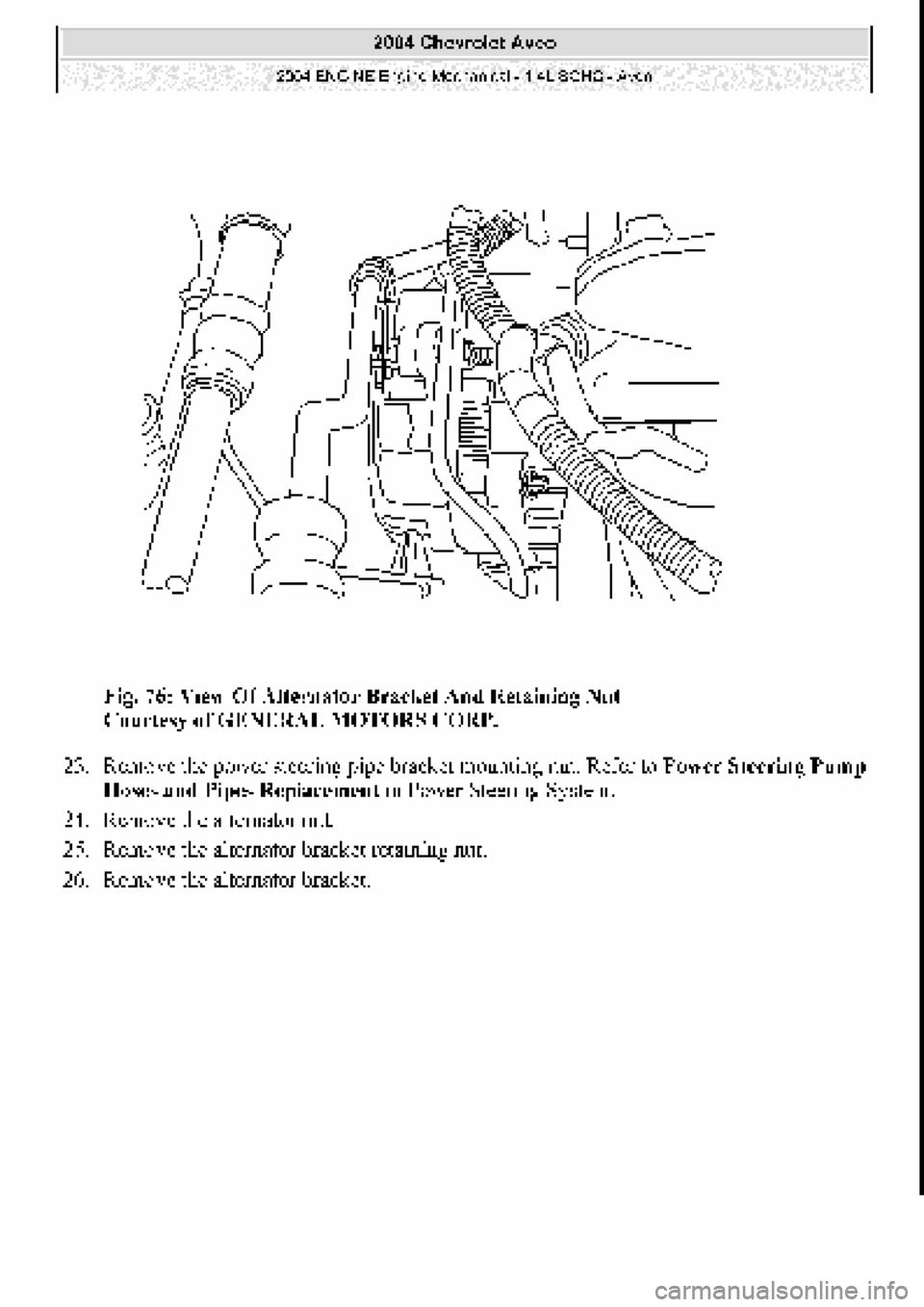 CHEVROLET AVEO 2002  Service Repair Manual 