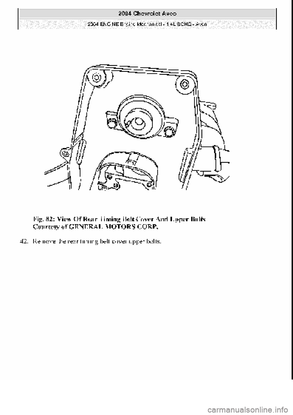 CHEVROLET AVEO 2002  Service Repair Manual 