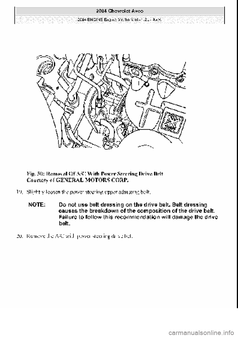 CHEVROLET AVEO 2002  Service Repair Manual 