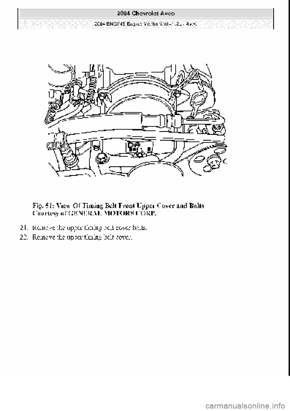 CHEVROLET AVEO 2002  Service Repair Manual 