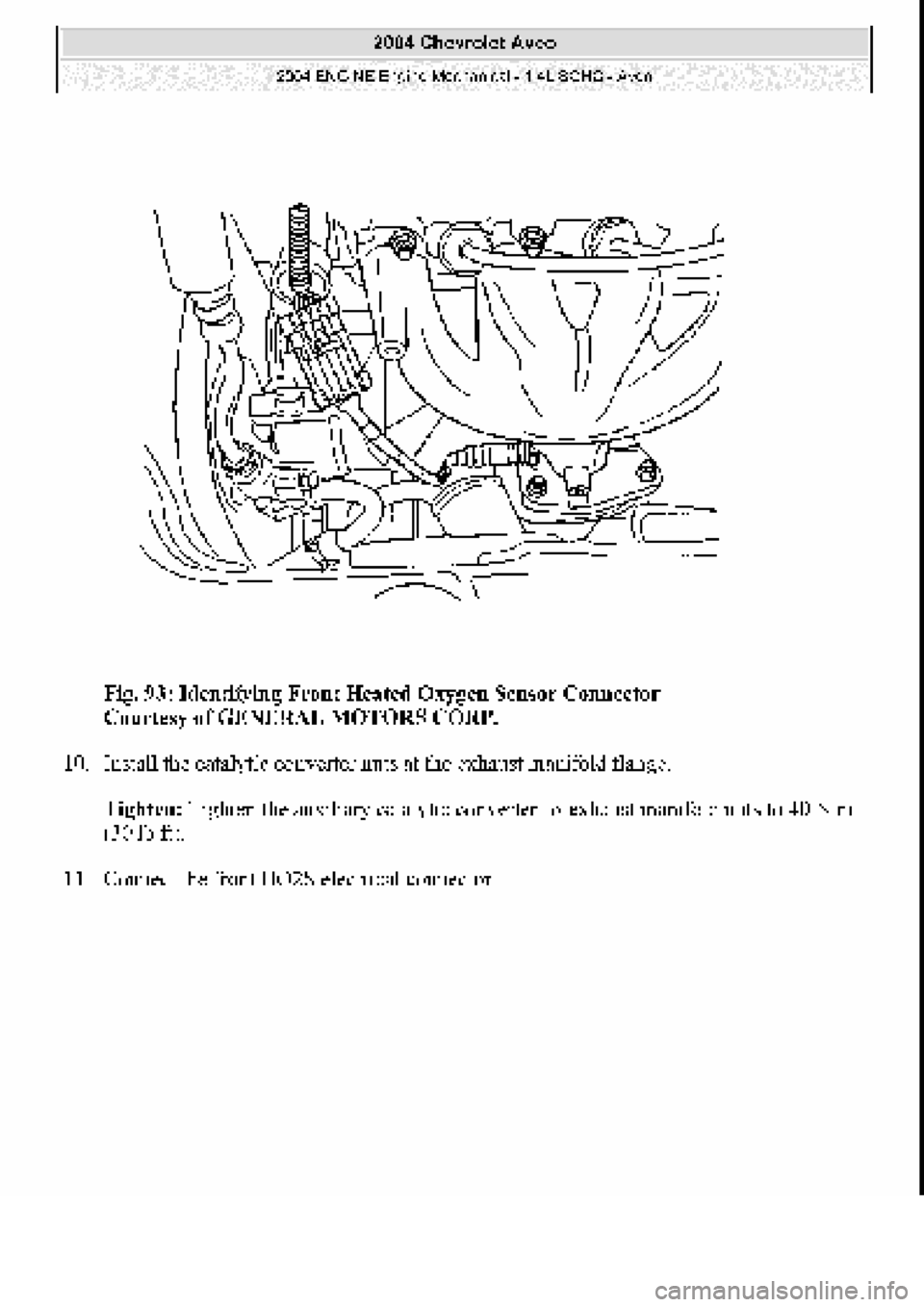 CHEVROLET AVEO 2002  Service Repair Manual 