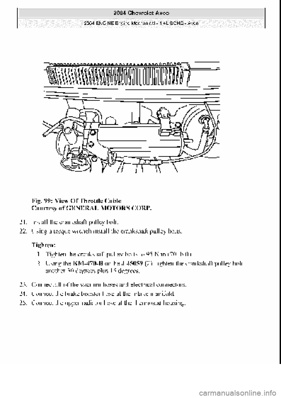 CHEVROLET AVEO 2002  Service Repair Manual 