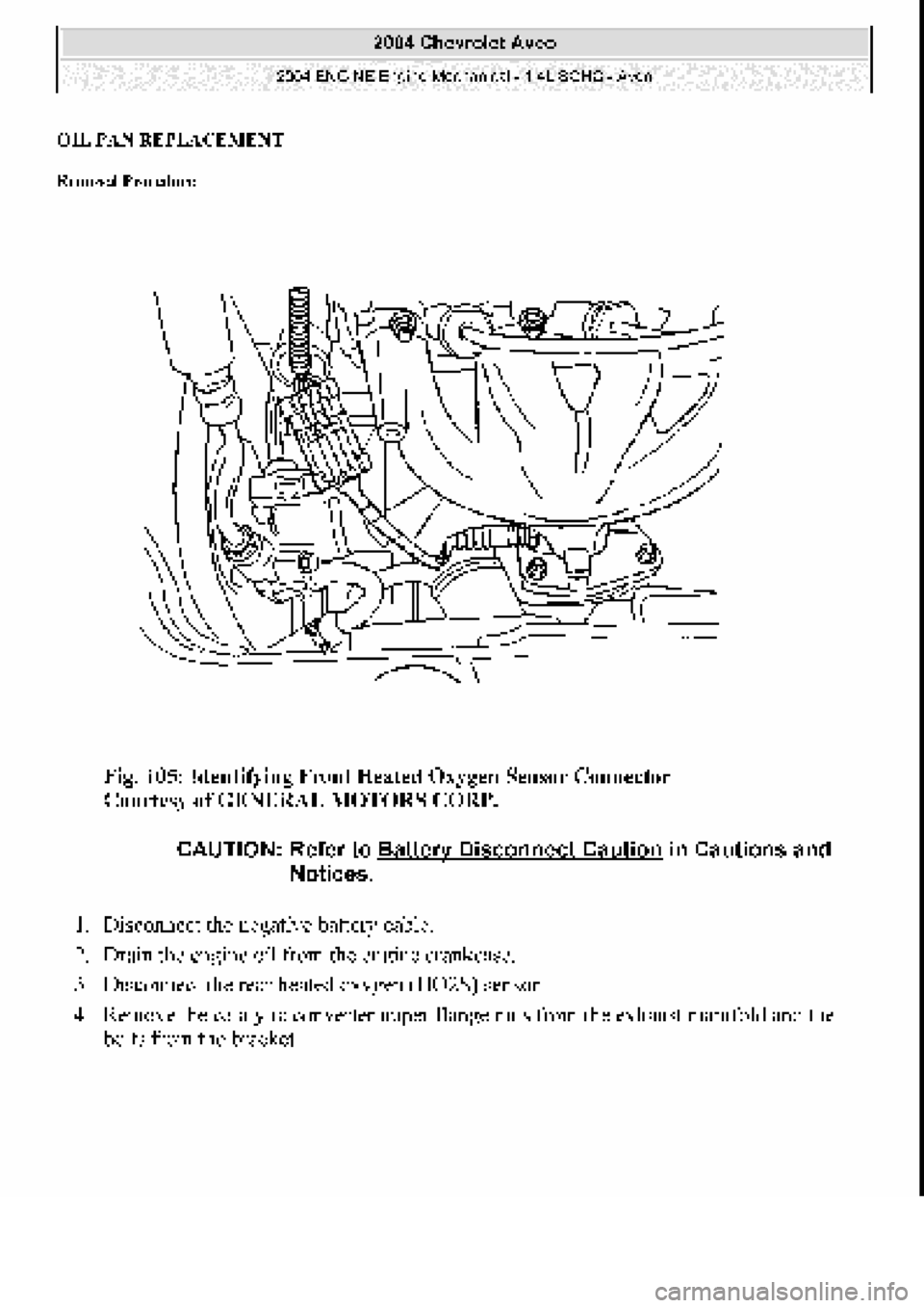 CHEVROLET AVEO 2002  Service Repair Manual 
