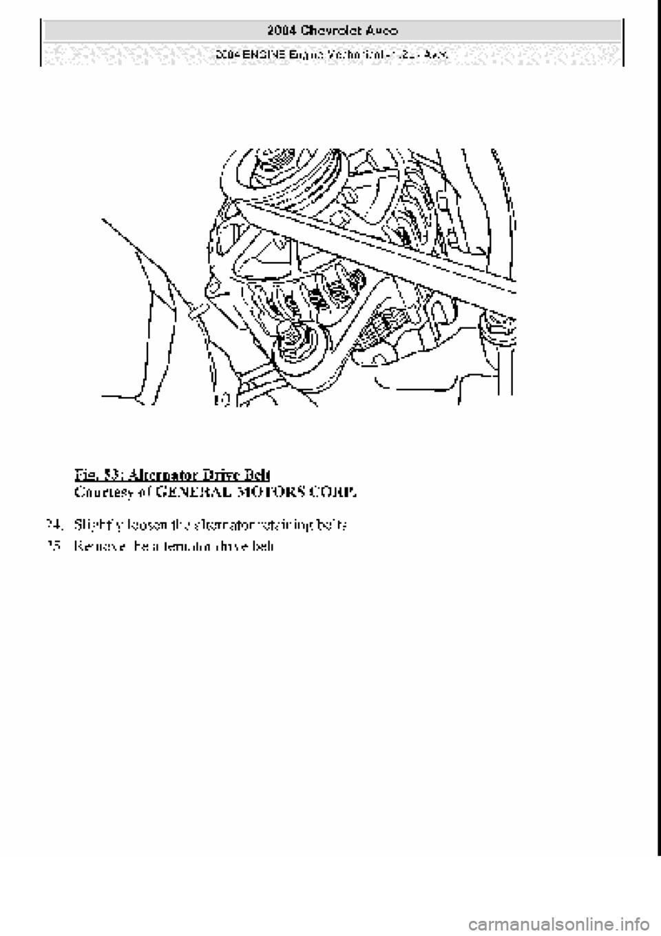 CHEVROLET AVEO 2002  Service Repair Manual 