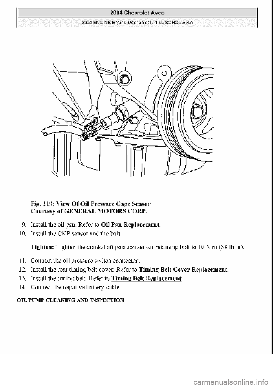 CHEVROLET AVEO 2002  Service Repair Manual 