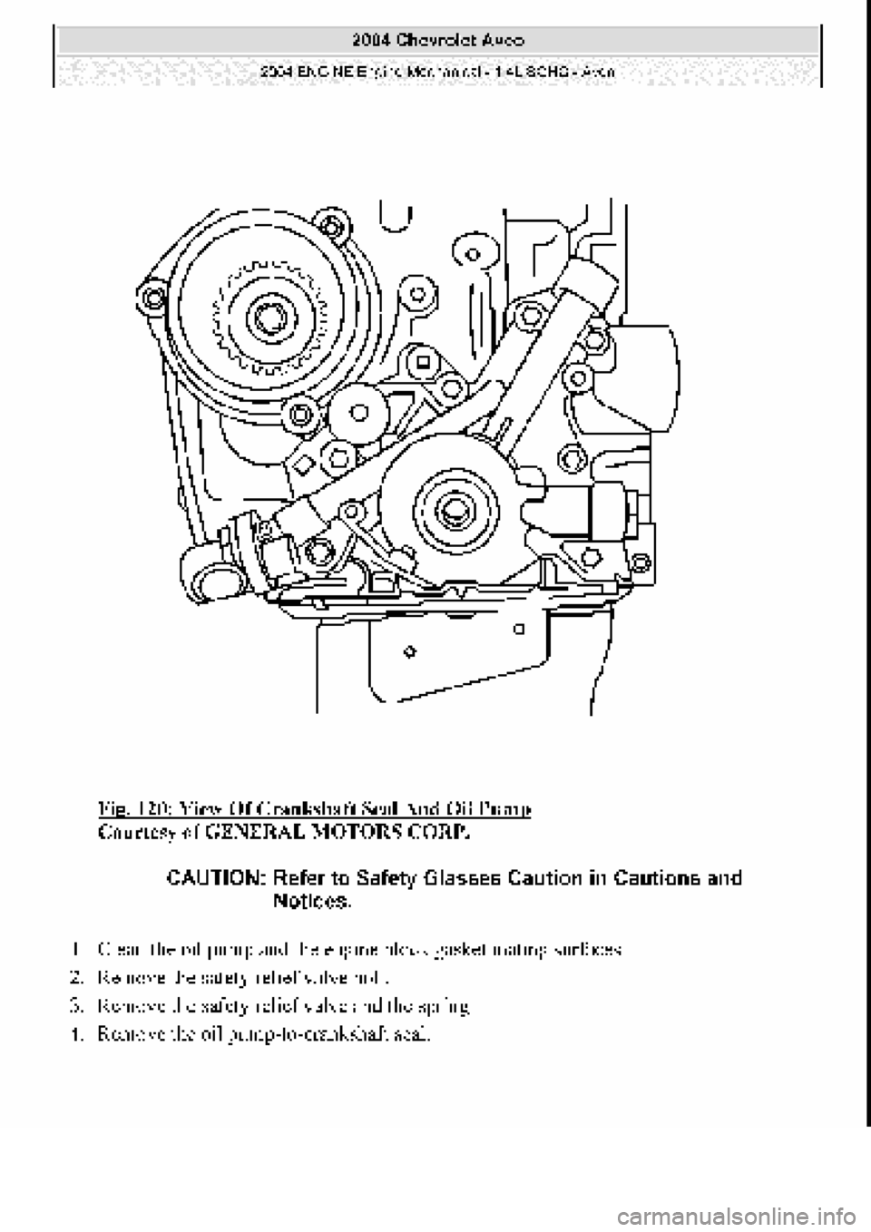 CHEVROLET AVEO 2002  Service Repair Manual 