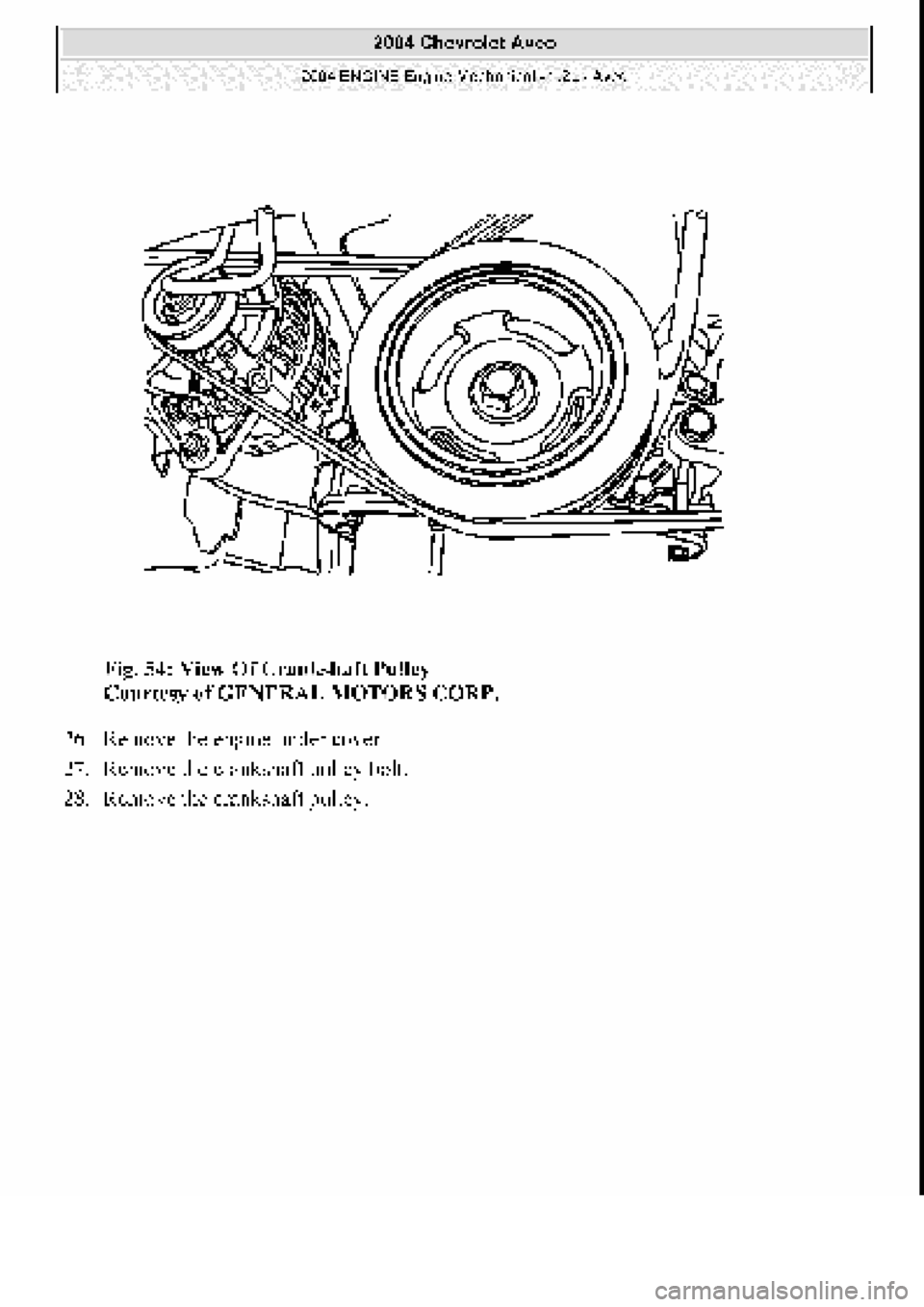 CHEVROLET AVEO 2002  Service Repair Manual 