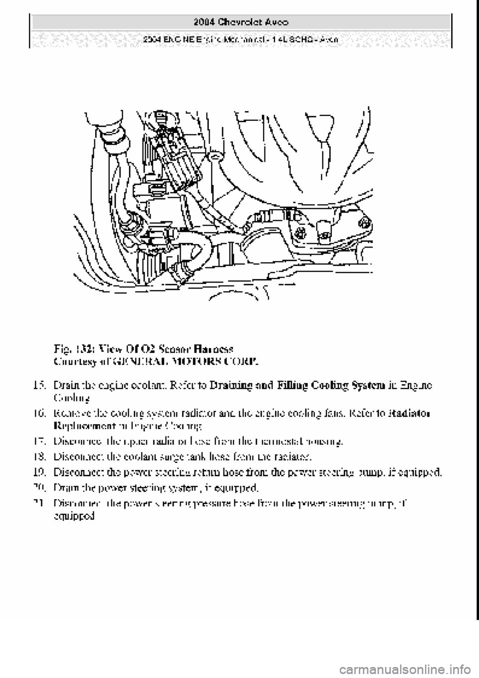 CHEVROLET AVEO 2002  Service Repair Manual 