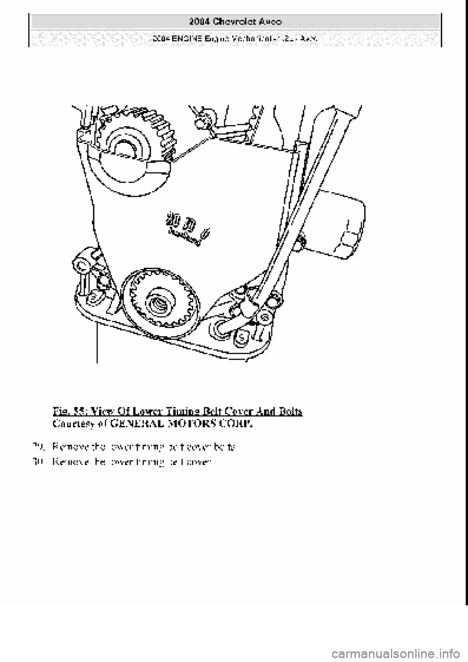 CHEVROLET AVEO 2002  Service Repair Manual 