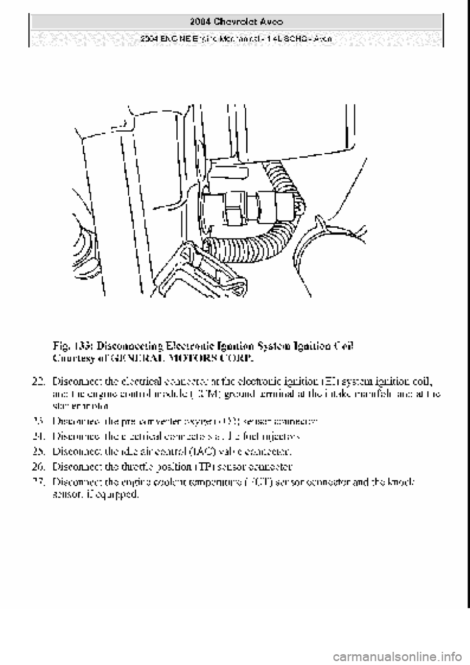 CHEVROLET AVEO 2002  Service Repair Manual 