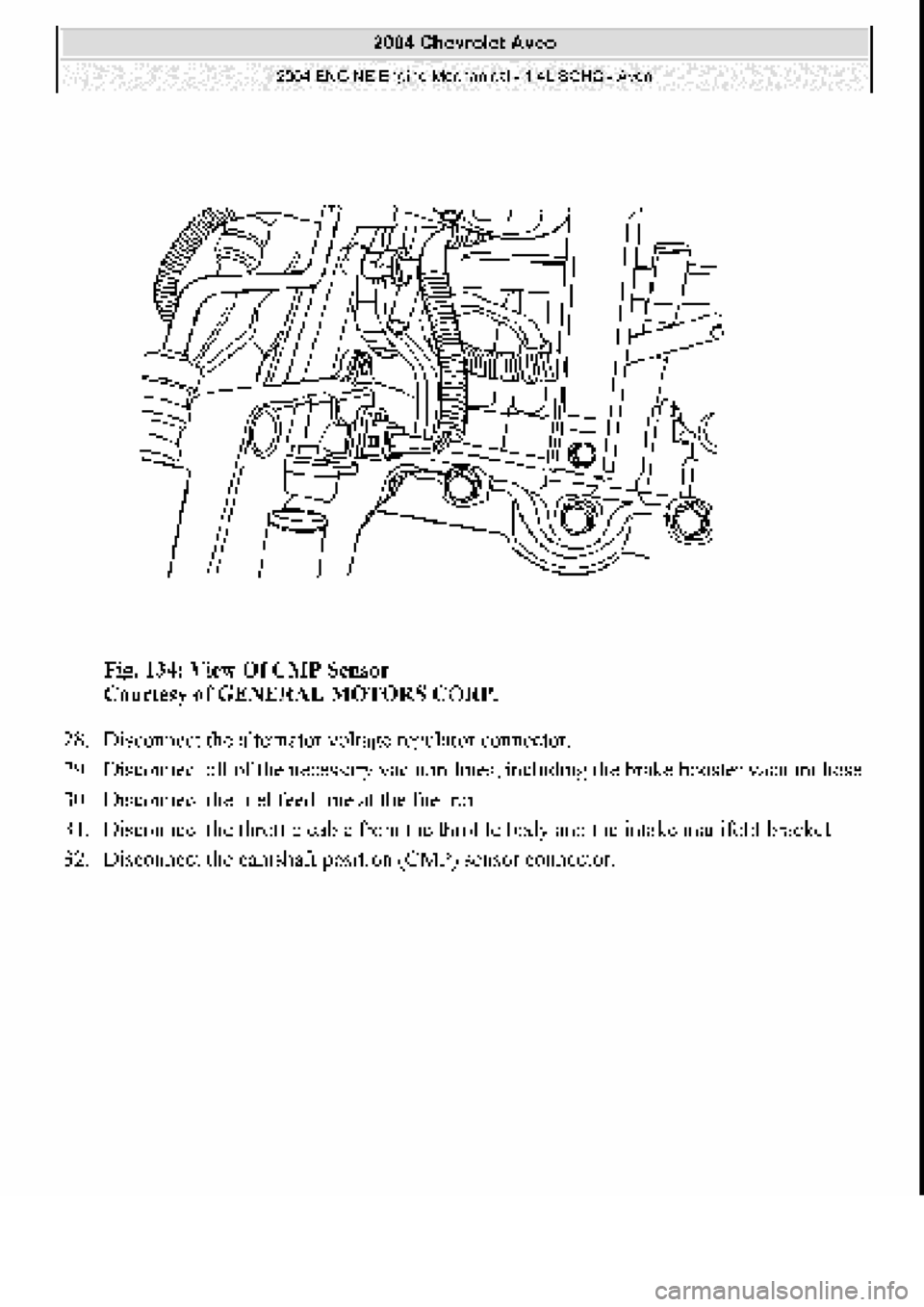 CHEVROLET AVEO 2002  Service Repair Manual 