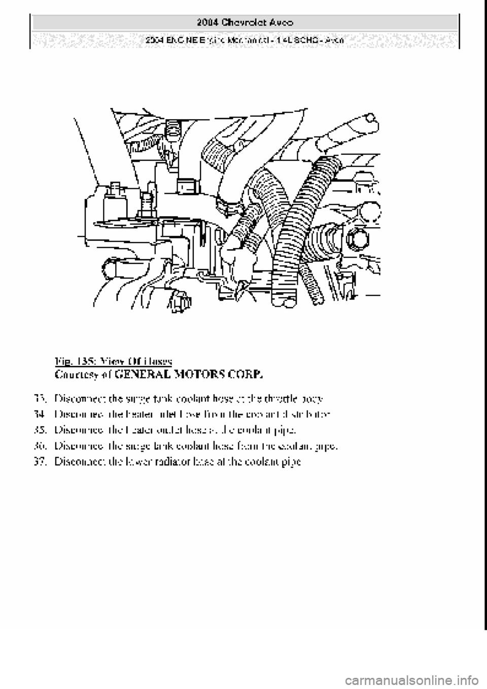 CHEVROLET AVEO 2002  Service Repair Manual 