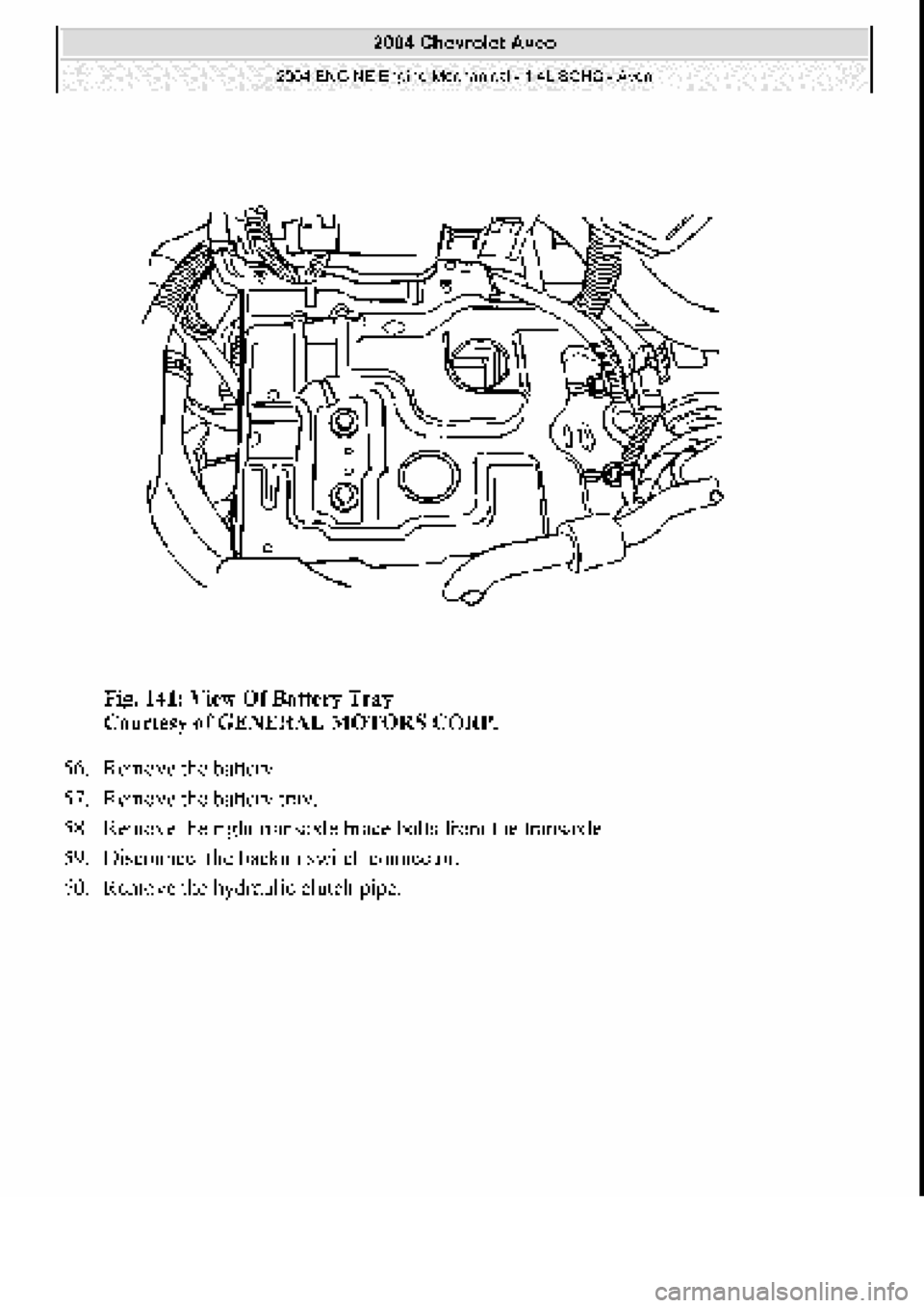 CHEVROLET AVEO 2002  Service Repair Manual 