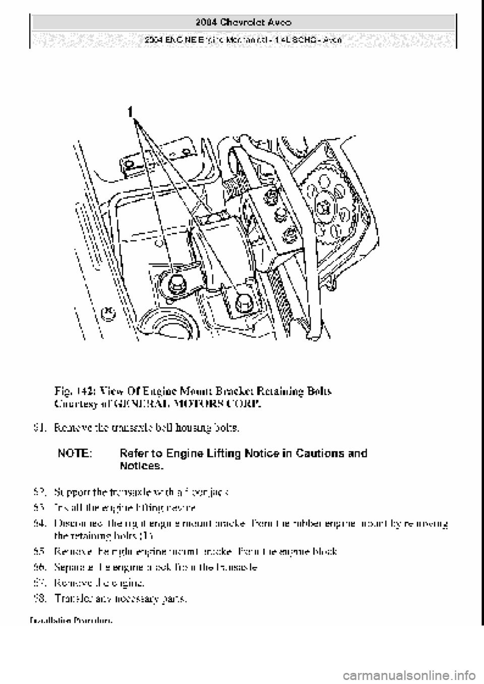 CHEVROLET AVEO 2002  Service Repair Manual 