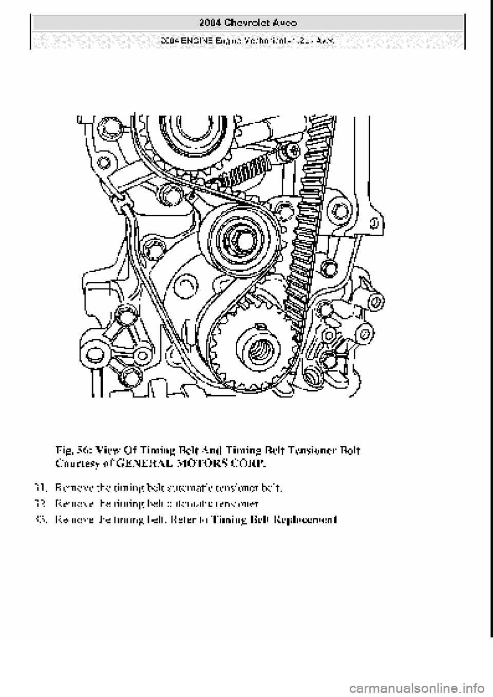 CHEVROLET AVEO 2002  Service Repair Manual 