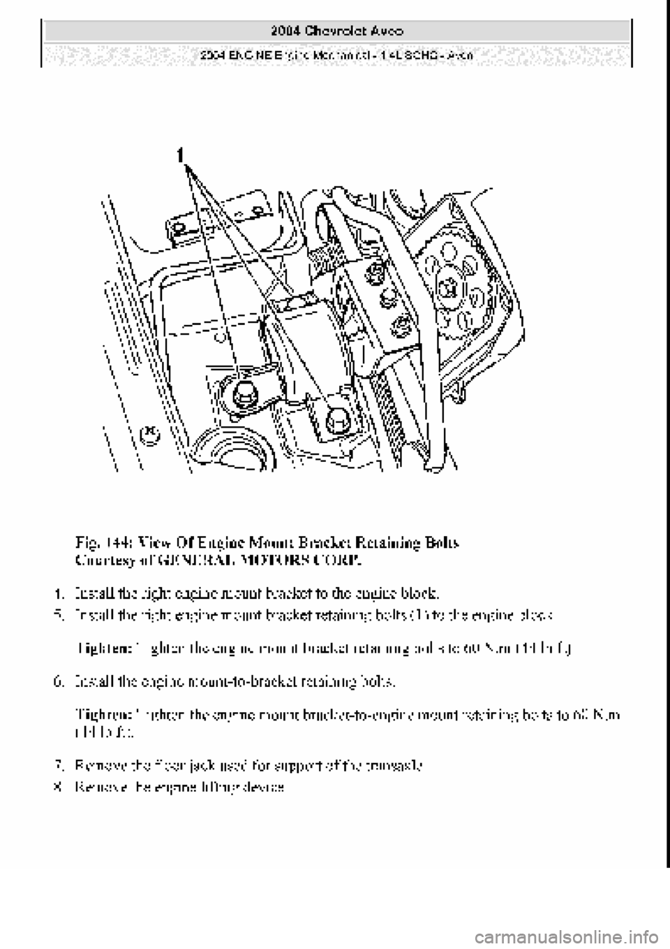 CHEVROLET AVEO 2002  Service Repair Manual 