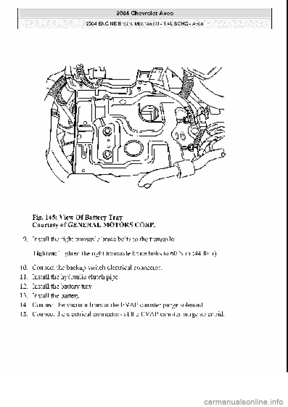 CHEVROLET AVEO 2002  Service Repair Manual 
