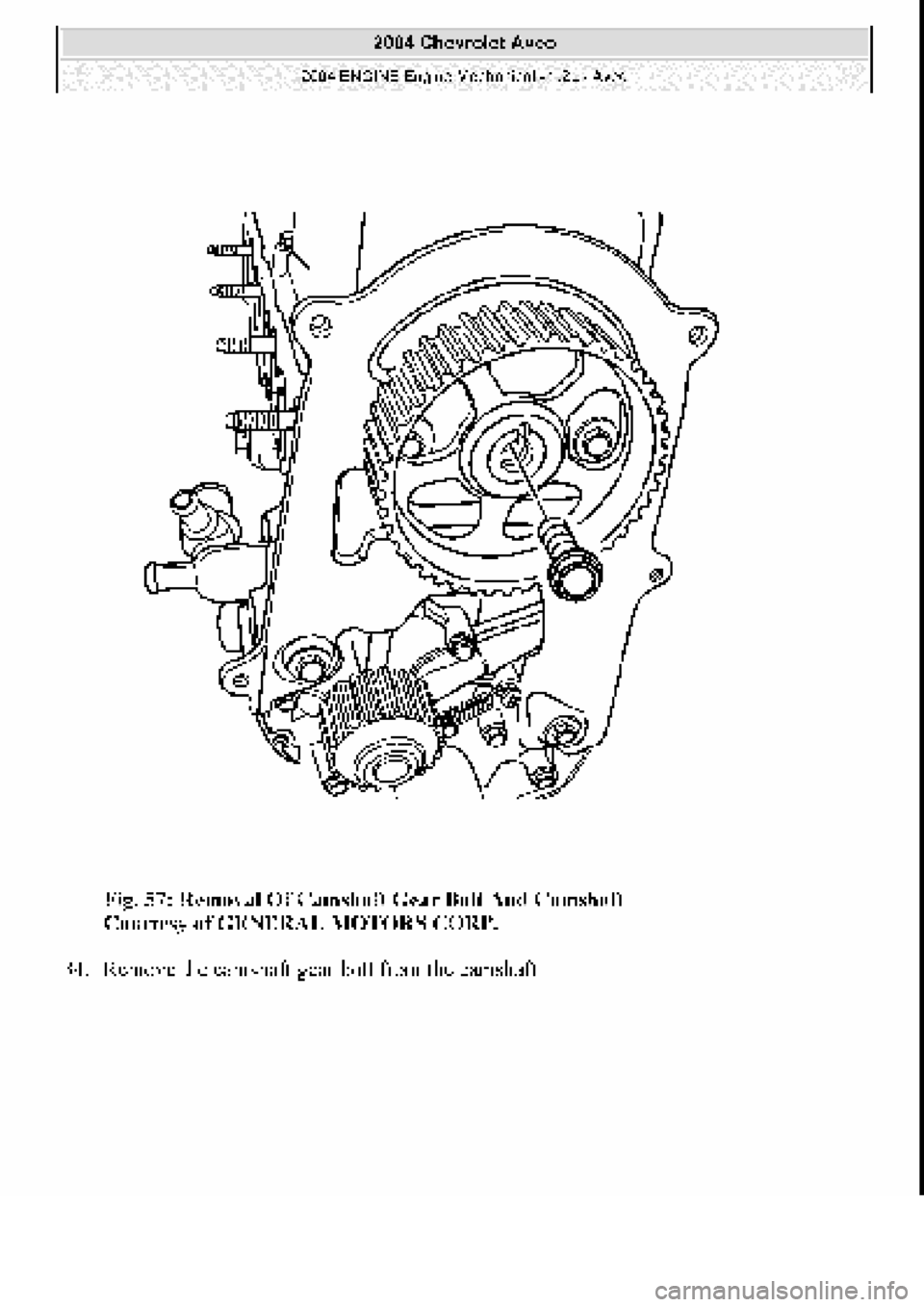 CHEVROLET AVEO 2002  Service Repair Manual 