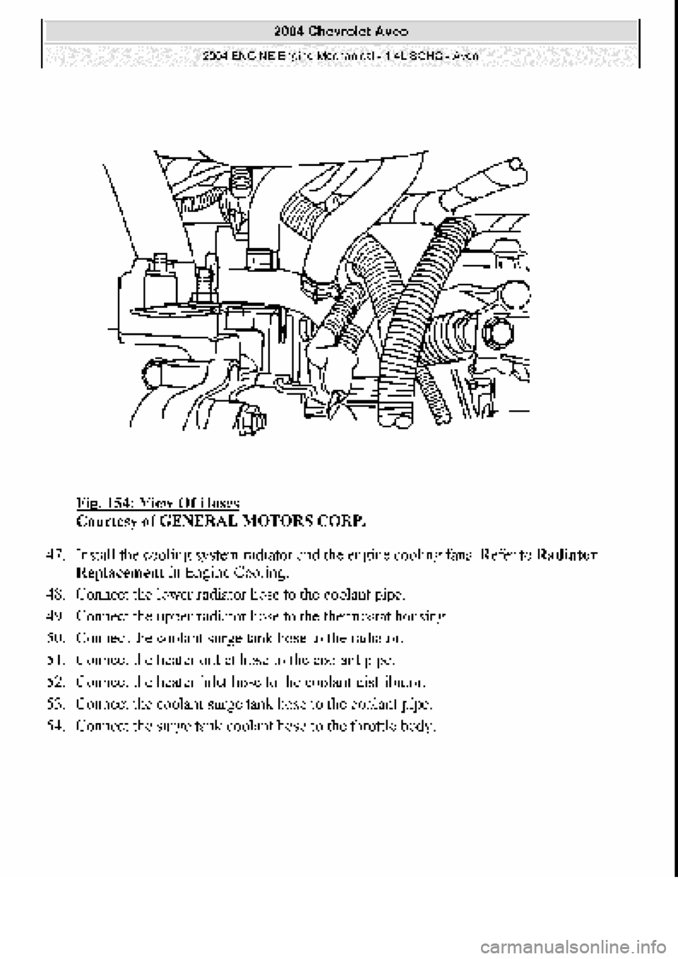 CHEVROLET AVEO 2002  Service Repair Manual 