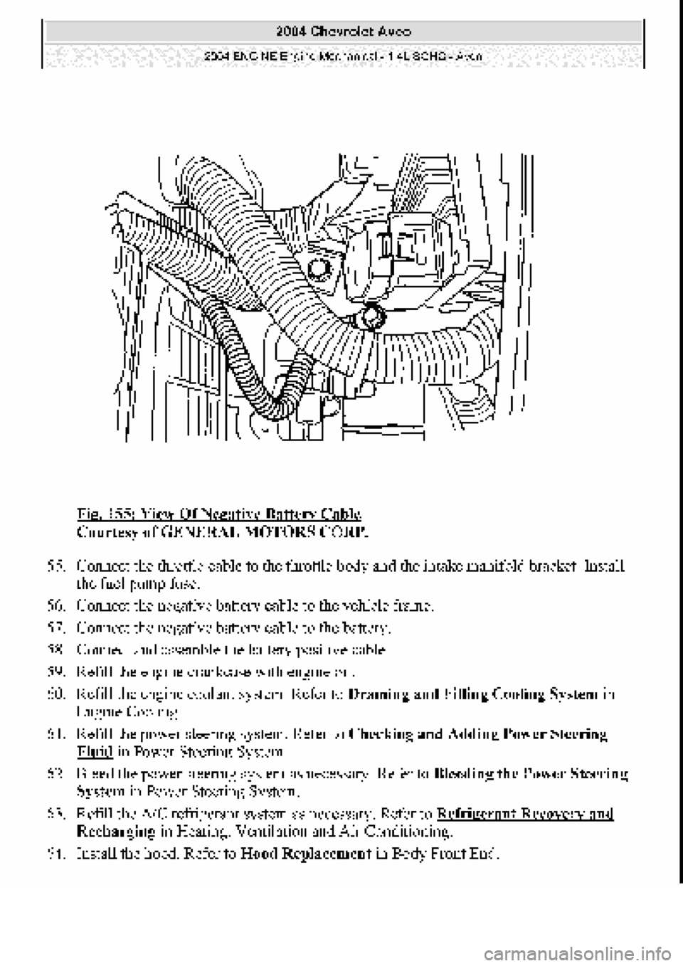 CHEVROLET AVEO 2002  Service Repair Manual 