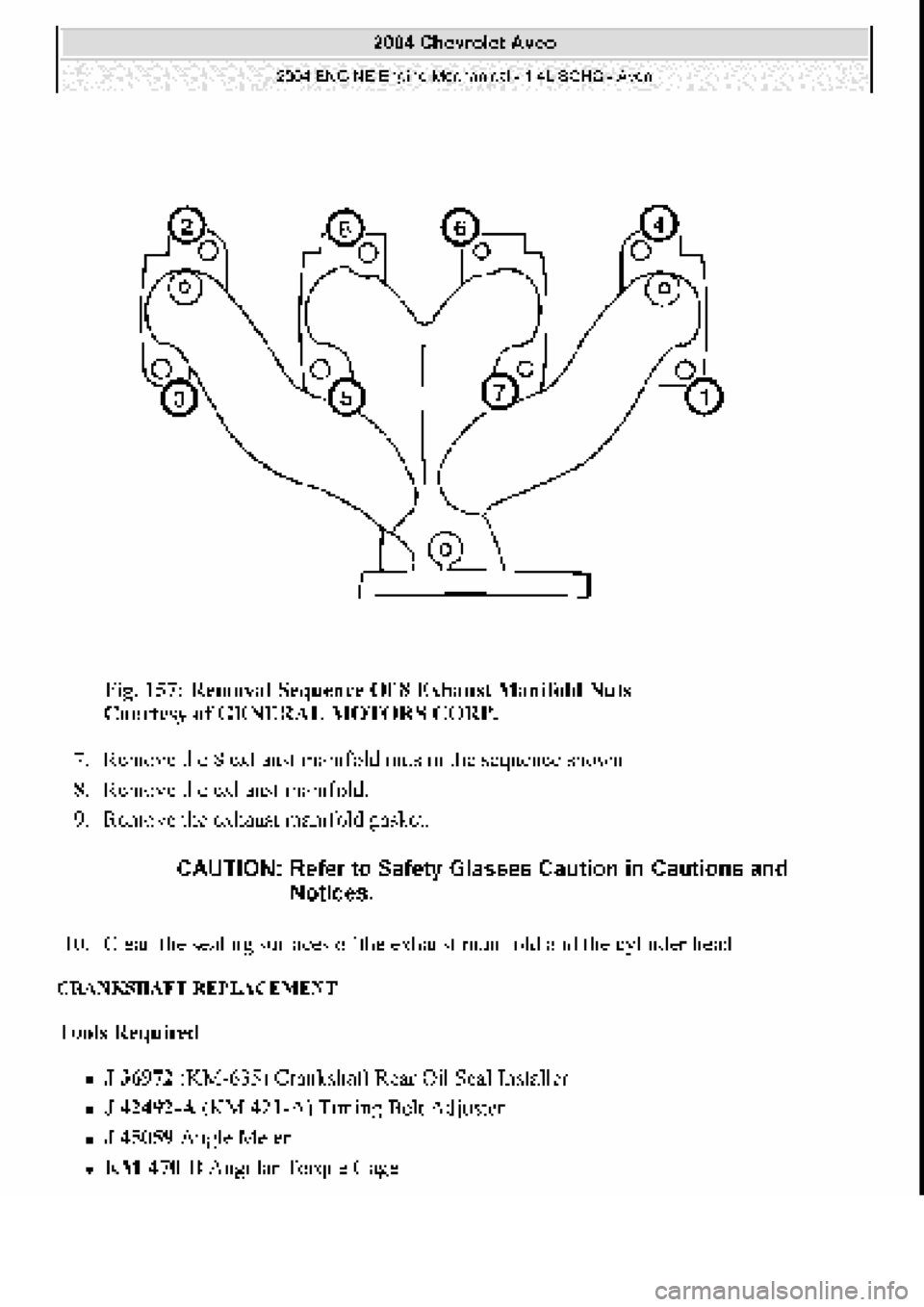 CHEVROLET AVEO 2002  Service Repair Manual 