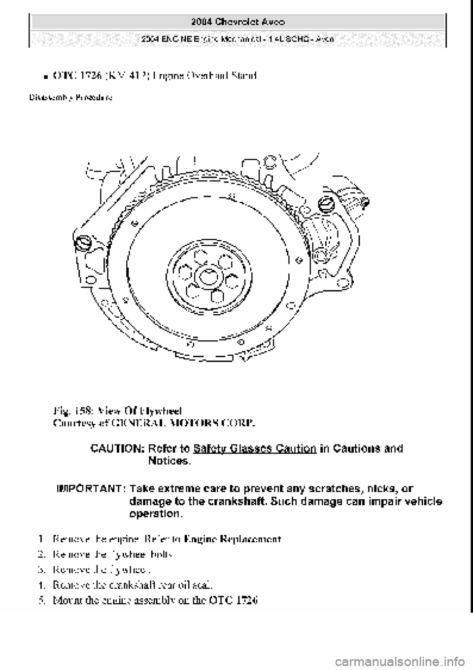 CHEVROLET AVEO 2002  Service Repair Manual 