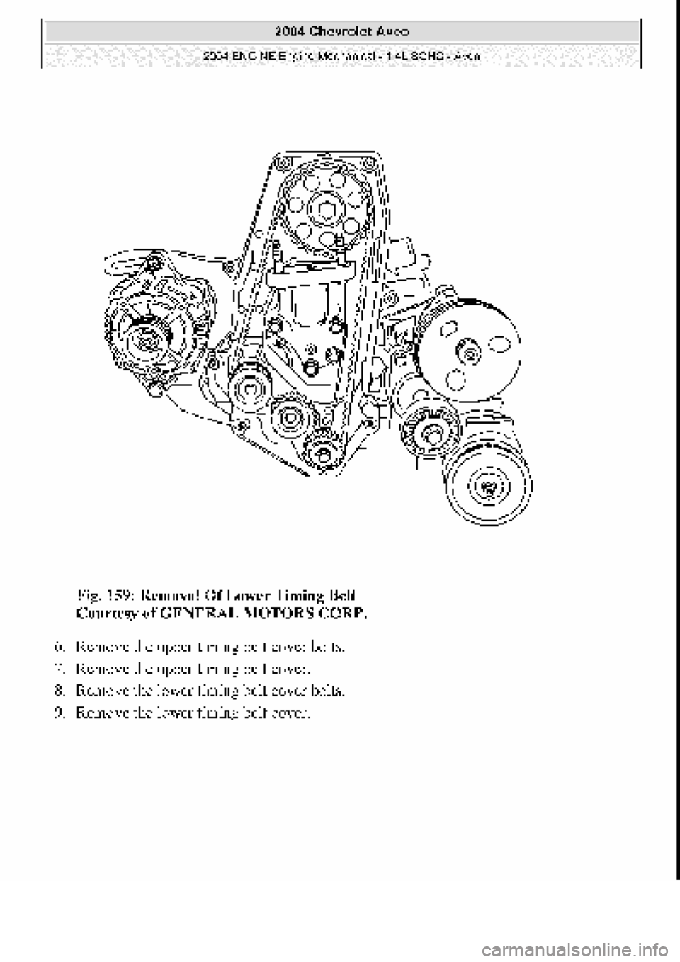 CHEVROLET AVEO 2002  Service Repair Manual 