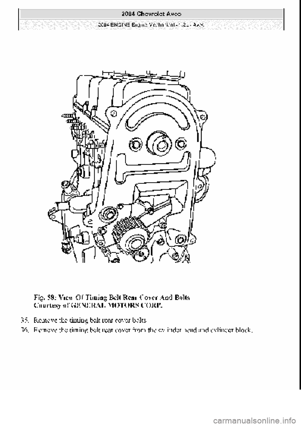 CHEVROLET AVEO 2002  Service Repair Manual 
